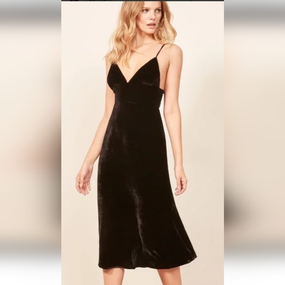 Reformation Melany velvet dress size 10